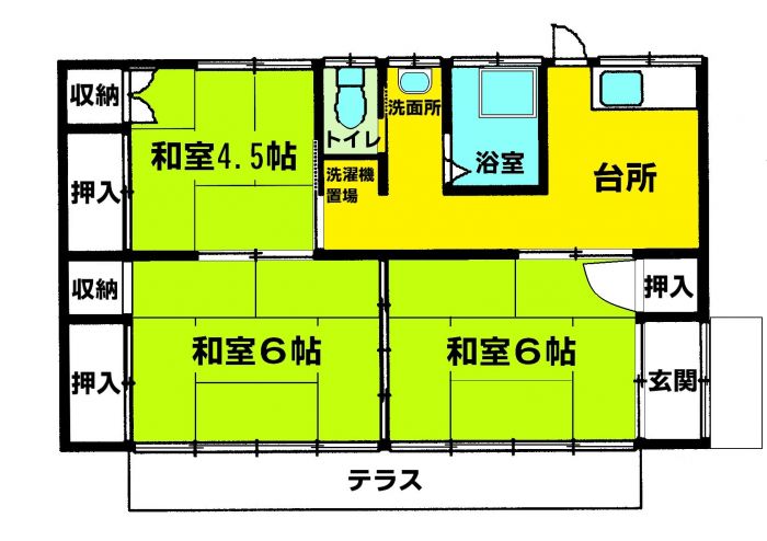 大財南棟　間取り