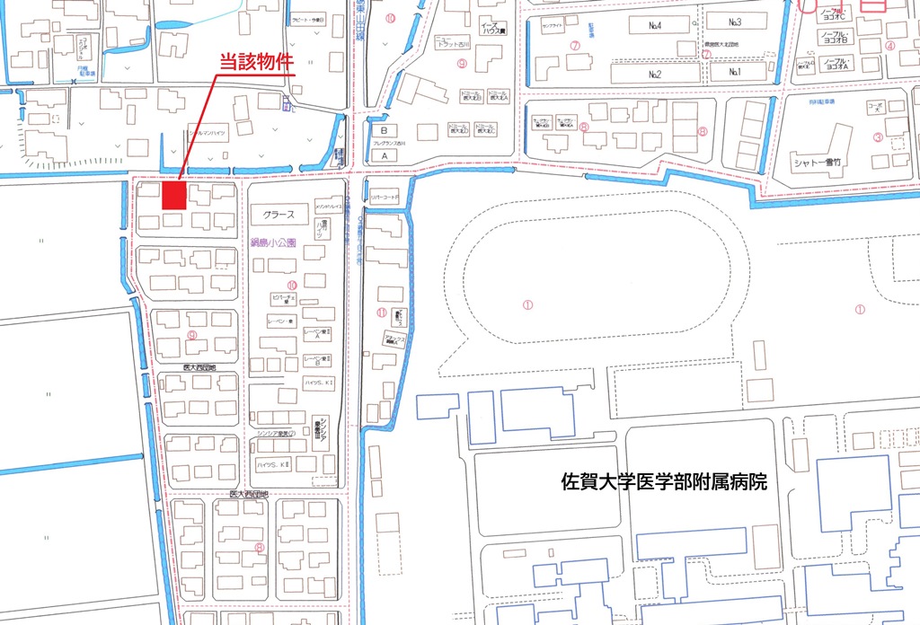 鍋島五丁目物件案内図